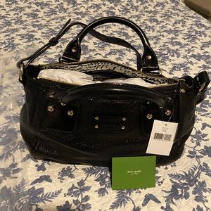 Kate Spade Black satchel bag never used.